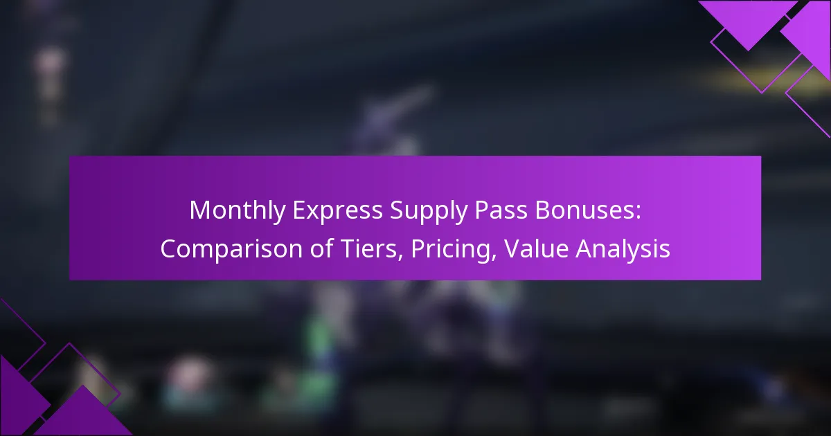 Monthly Express Supply Pass Bonuses: Comparison of Tiers, Pricing, Value Analysis